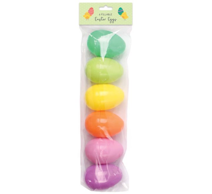 Pack of 6 Fillable Eggs