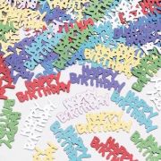 Multi Coloured Confetti Happy Birthday