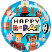 Happy Town Happy Birthday 18" Foil Balloon