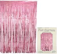 Light Pink Metallic Foil Door Curtain