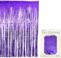 Purple Metallic Foil Door Curtain