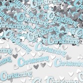 Blue Metallic Christening Confetti