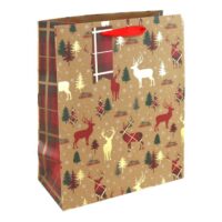 Kraft Deer Large Gift Bag