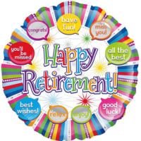 Retirement Speech Bubble Balloon