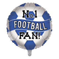 Blue Football Fan Balloon