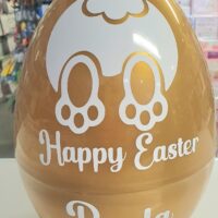 golden plastic egg personalised